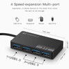 T Tersely 4-Port USB 3.0+2.0 Hub, Ultra Slim High Speed