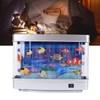 Mini Aquarium Lifelike Artificial Aquarium with LED Night Light for