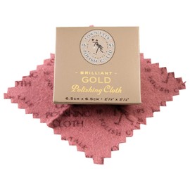 TOWN TALK Dinky Polishing Cloth - Application: Gold - Gives Your Jewellery a Sustainable Shine - Suitable for Quick Use on the Go or as a Small Gift - 6.5 x 6.5 cm - 315532