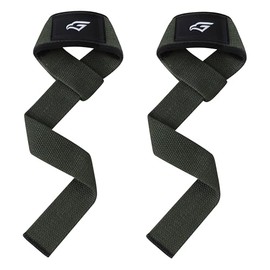 Correas de levantamiento de pesas resistentes de 24 pulgadas con acolchado de 4 mm, agarre antideslizante para levantamiento de potencia, entrenamiento de fuerza, culturismo, correas de