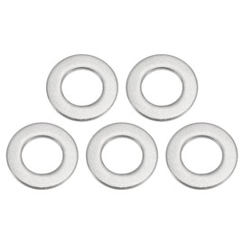 PATIKIL 304 Edelstahl-Flachdichtung, 5er Pack 1 1/9" ID x 2" OD x 0,16" Dicke Metall-Fender-Unterlegscheiben Sicherungsunterlegscheiben für Schrauben Bolzen Sortiment