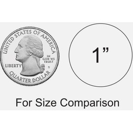 Dots Round Vinyl Color Coded Inventory Label Chrome Silver 1 Inch Stickers Pk of 32