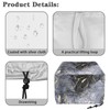 Yatixapu Toaster Cover 4 Slice, Gray Marble, Waterproof Polyester, Drawstring