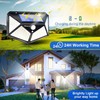 VINHMOR Solar Lights Outdoor 6 Pack, 100LED/3 Modes 270° Lighting