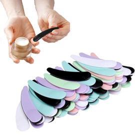 200 Pieces Mini Cosmetic Spatulas, Cosmetic Mask Scoop, Cream Spatula Spoon, for Face Mask, 6 Colours