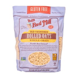 Bob's Red Mill Gluten Free Old Fashion Rolled Oats (32 Ounce, Pack of 3)