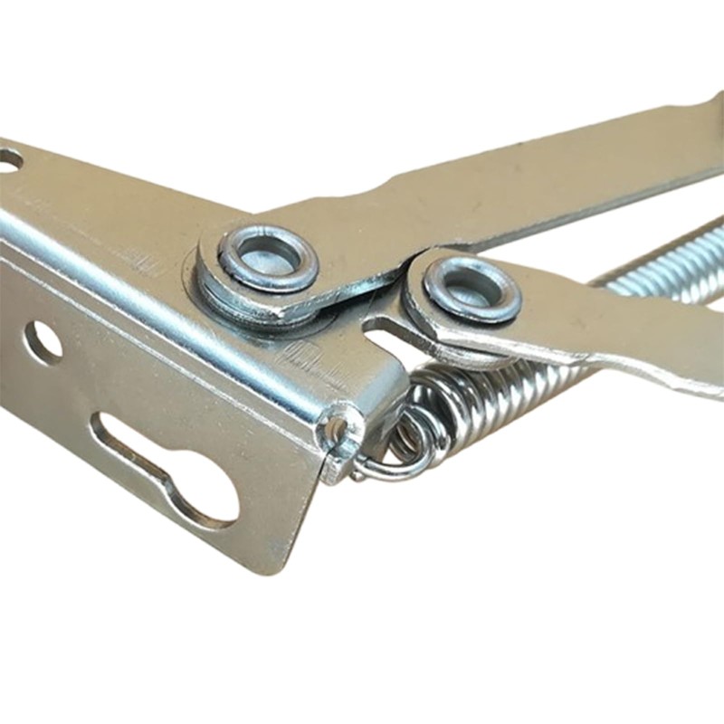 Eruceky Pack of 2 Steel Spring Hinge, Flap Fitting, Stainless
