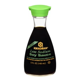 Soy Sauce - Less Sodium Soy Sauce - Dispenser Bottle - Pack of 2 - Smiling Sweets - Kikoman - Use on a Variety of Different Foods - Stock Up Today and Have it Anytime