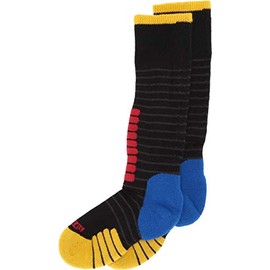 Eurosock Little Kids Ski Supreme Jr OTC, Black/Yellow, 3X-Small