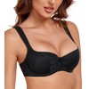 Lemorosy Women's Dirndl Bra Push Up Balconette Bra with Underwire