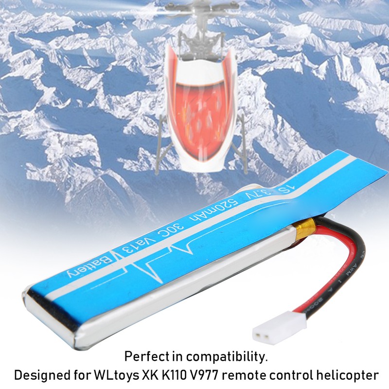 2PCS High Capacity 520MAH Battery Fit for WLtoys XK K110