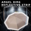Foldable Windproof Ring Buckle Umbrella with Protect the Reflective Strip