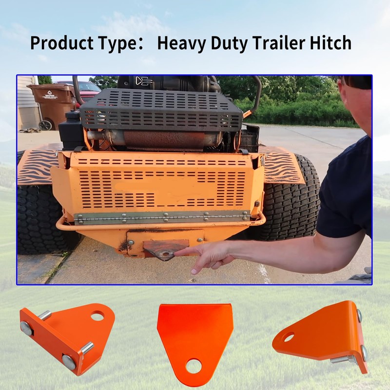 Heavy Duty Trailer Hitch Fits Scag ZTR Zero Turn Mower