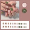 Press on Nails with Four Leaf Clover Short Square Good