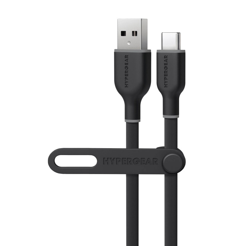 Flexi PRO 10ft USB to USB-C Data Cable-Black/Gray/Whitecolor: Gray Color