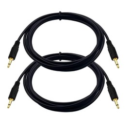 Seadream 3.5mm Mono Cable 6FT 2Pack- 12V Trigger Cable, IR Infrared Sensor Receiver Extension Extender, 3.5mm 1/8" TS Monaural Mini Mono Audio Plug Jack Connector Male to Male Cable