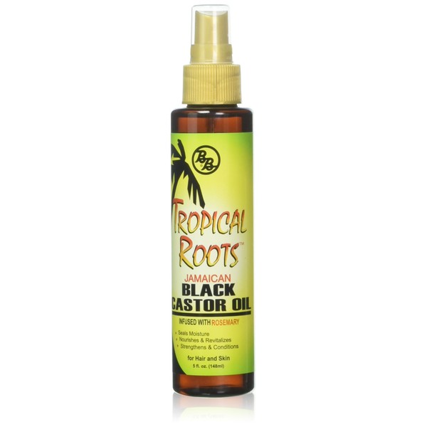 Bronner Brothers Tropical Roots Black Castor, OIL, Rosemary, 5 Fl Oz