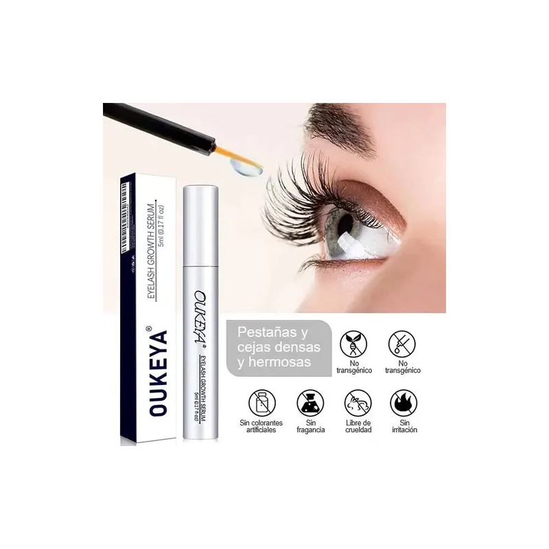 Oukeya Eyelash Growth Care, Ayuda Al Crecimiento De Las Pest