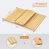 MFTOH Couch Arm Tray,Bamboo Sofa Tray Table Clip on Side
