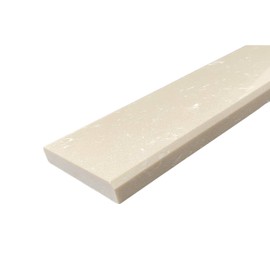 Tenedos Crema Marfil Engineered Marble Door Floor Threshold Saddle Polished, for Shower Curb, Bathroom Vanity Backsplash, Window Sill, Maintenance Free, Stain Resistant - (5" x 36")