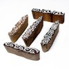 HASHCART® Wooden Pottery Stamps for Block Printing - Finger Shapes