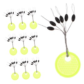 CORHAD 100pcs Shaped Space Beans Rubber Stops Durable Float Stoppers for Fishing Lines Fishing Supplies for Stream River Lake and Ocean