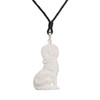 81stgeneration Women's Men's Hand Carved Bone 925 Sterling Silver Moon