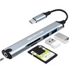 USB C Hub, USB C Adapter 5-in-1 with 2 USB