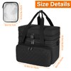 Sewing Accessories Organizer Case with Shoulder Strap,Double Layer Sewing Storage