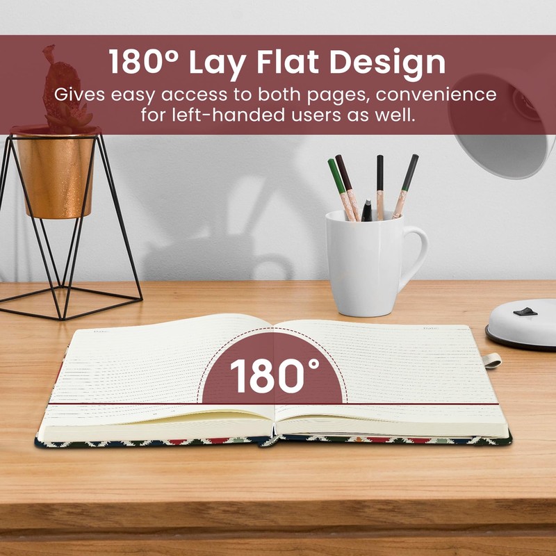 Taja Lined Journal Notebook for Women & Men, Hardcover Leather