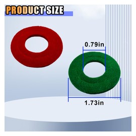 12PCS Battery Terminal Washer Pad, Anti Corrosion Washers, Fiber Washers Battery Top & Side Terminal Protector (12Pair Redgreen)