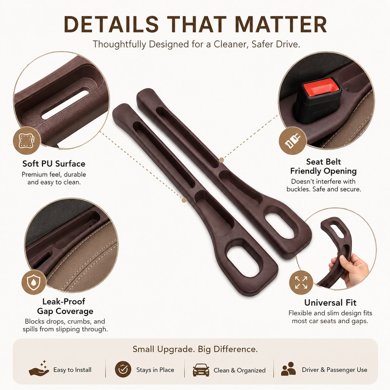 2 pcs Car Seat Gap Filler for Interior Organization –
