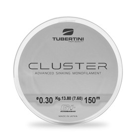 Tubertini Cluster Sinking Fishing Line 50% Nylon 50% Fluorocarbon - Spool 150/300/1000m - Perfect for Fresh and Saltwater Fishing (150m | 0.30mm | Breaking Load 10.85/7.60kg)