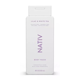 New Limited Edition Collection Body Wash By Native.e - (1) bottle 18 FL OZ (Lilac & White Tea)