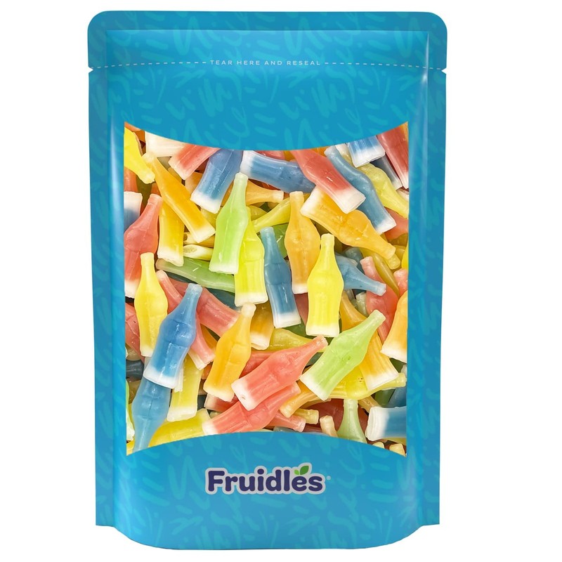 Fruidles Original Wax Bottles Candy Drinks, Liquid Filled Mini Drinks,
