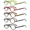 Eyekepper 5 Pack Computer Reading Glasses Small Round Blue Light