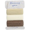 Clover CL57-212 Darning Thread, Beige Type, Approximately 45.6 ft (16