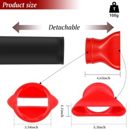 Red Flat Nozzle Blower Attachment for Milwauke M-18 2724-20 & 2724-21 Fuel Leaf Blowers(1 Pack, no Tool)