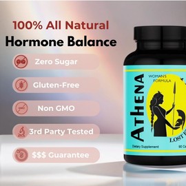 Lost Empire Herbs Athena Woman’s Formula | Dong Quai, Shatavari, Pine Pollen, Schisandra, Goji, Seabuckthorn, Longan Herbal Blend for Women | 90 Count - 30 Day Supply