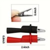Replacemen Push-on Alligator Clips for Multimeter Test Lead,4 Pcs (4