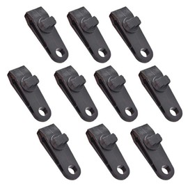 XSAJU Tent Clips, Tarp Clips, Set of 10, Strong Fixing, Plastic Tent Clip
