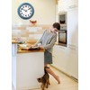 JENLYSTIME 12 Inch Retro Wall Clock Silent Non Ticking Battery