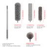 Toguma 5Pcs Microfiber Feather Duster with Pole Extendable Duster Long