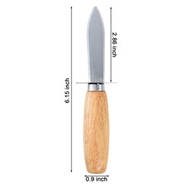 MGTECH 10 Pcs Oyster Shucking Knives, Bulk Oyster Shucker Clam Opener
