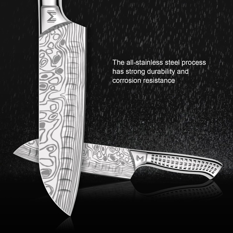 Meleho Kitchen Knife Set,12PCS Portable Kitchen Knife Set,High Carbon Stainless
