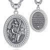 CELESTIA St. Christopher Necklace Sterling Silver Pendant Religious Catholic Christians