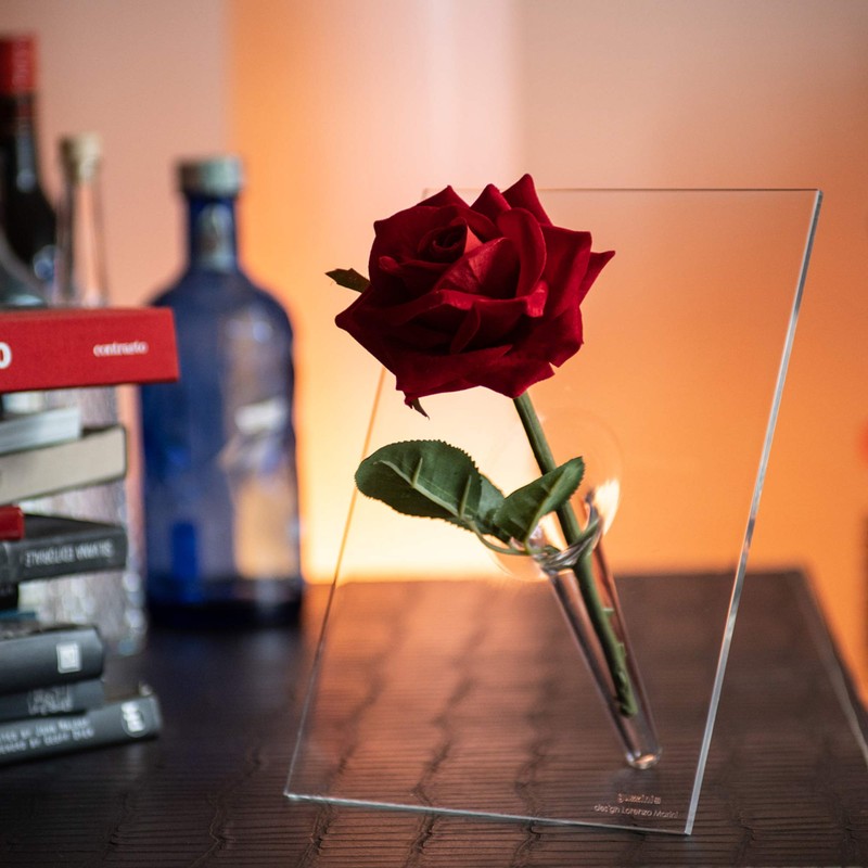 Guzzini - Icons, Single Stem Vase 'Si Single' - Transparent,