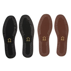 OHPHCALL 2 Pairs Men's Shoe Heel Pads High Arch Support Anti-slip Breathable Shockproof Insoles