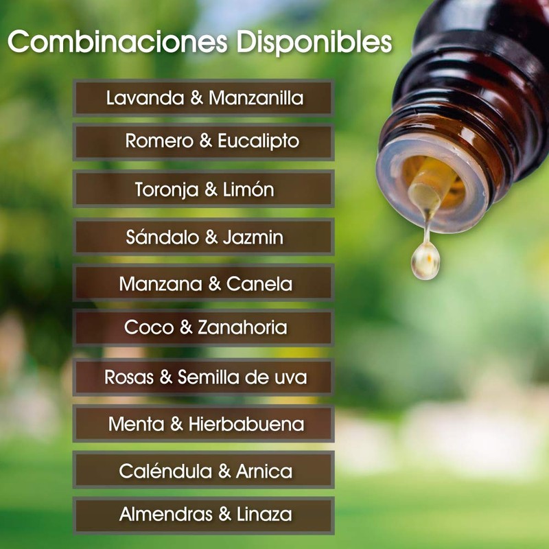 VIDAS SCENTS Aceite Esencial de Almendras con Linaza Aromaterapia 10
