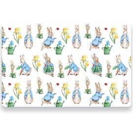 WRAPAHOLIC 50 Sheets Easter Paper Place Mats - 11 x 17 Inch Disposable Placemat Rabbit Rustic Farmhouse Decorative Paper Table Mats Kitchen Table Setting Spring Party Supplies